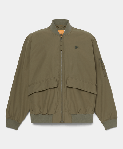 Bomber utilitaria repelente al agua para Hombre, Verde