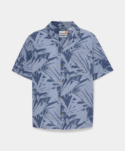 Camisa de manga corta estampada para Hombre, Azul