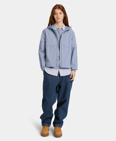 Camisa de manga larga con rayas múltiples para Mujer, Azul