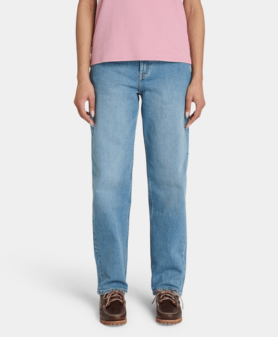 Pantalón corte recto Timberland® para Mujer, Azul