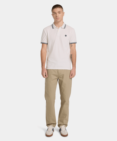 Pantalón Littleton de algodón con 5 bolsillos para Hombre, Beige