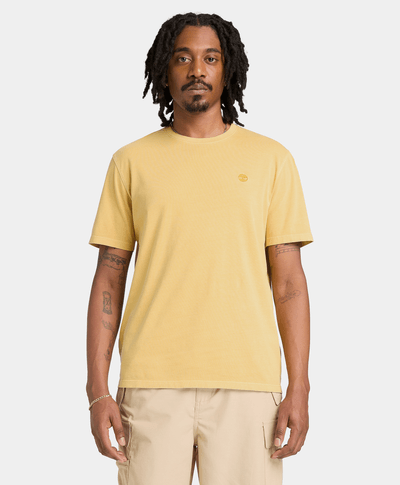 Playera Dunstan River de manga corta teñida para Hombre, Amarillo