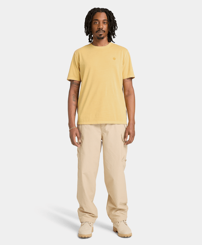 Playera Dunstan River de manga corta teñida para Hombre, Amarillo