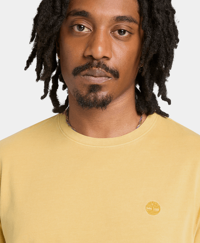 Playera Dunstan River de manga corta teñida para Hombre, Amarillo