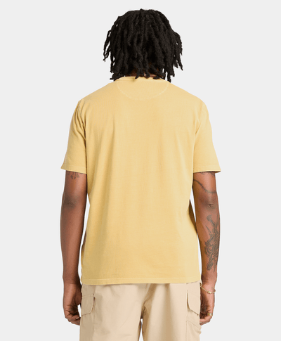 Playera Dunstan River de manga corta teñida para Hombre, Amarillo