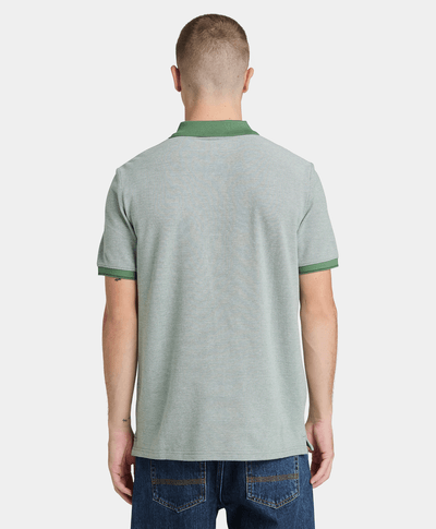 Polo de manga corta de algodón Oyster River para Hombre, Verde
