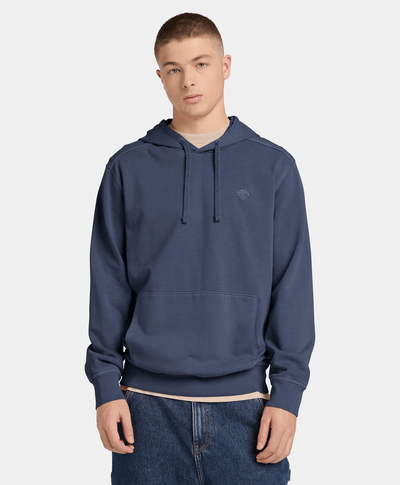 Sudadera Merrymack River teñida con gorro para Hombre, Azul