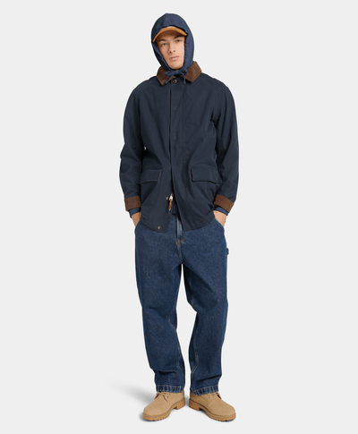 Sudadera Merrymack River teñida con gorro para Hombre, Azul