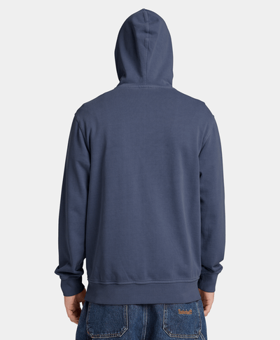 Sudadera Merrymack River teñida con gorro para Hombre, Azul