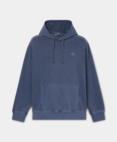 Sudadera Merrymack River teñida con gorro para Hombre, Azul