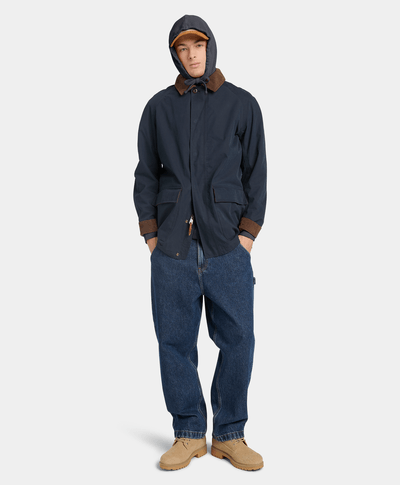 Sudadera Merrymack River teñida con gorro para Hombre, Negro