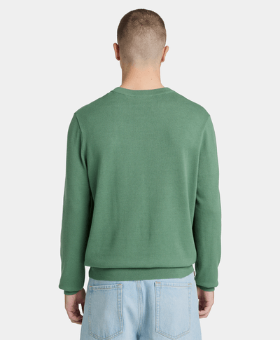 Suéter con cuello redondo de algodón Johns River para Hombre, Verde