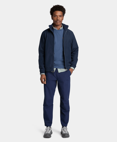 Camisa de Manga Larga a Rayas Seersucker para Hombre, Verde