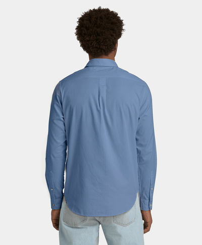 Camisa de sarga para Hombre, Azul