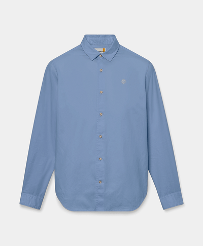 Camisa de sarga para Hombre, Azul