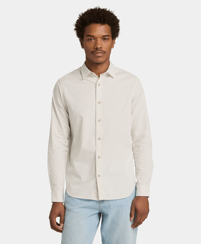 Camisa de sarga para Hombre, Beige