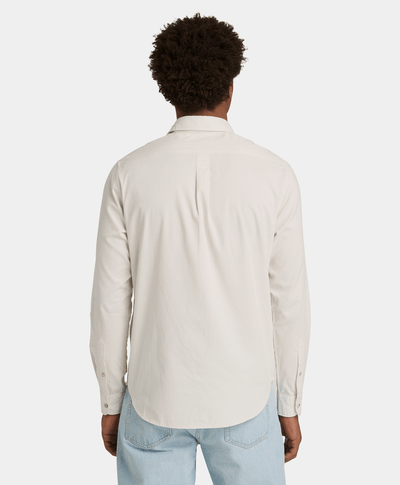 Camisa de sarga para Hombre, Beige
