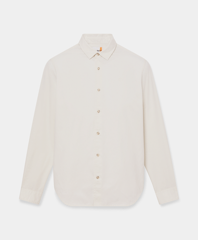 Camisa de sarga para Hombre, Beige