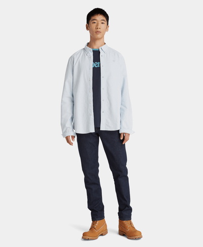 Camisa Oxford para Hombre, Azul