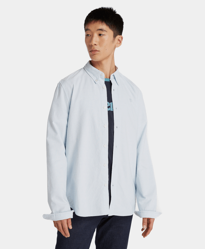Camisa Oxford para Hombre, Azul