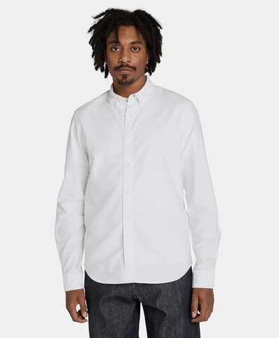 Camisa Oxford para Hombre, Blanco