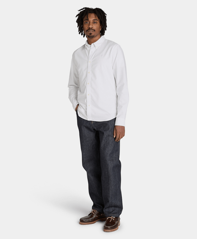 Camisa Oxford para Hombre, Blanco