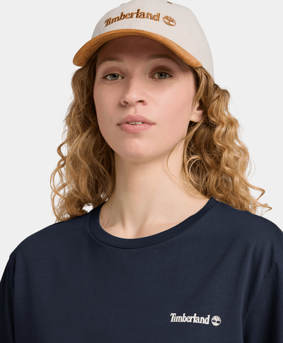 Camiseta con Logo Delantero y Trasero, Azul