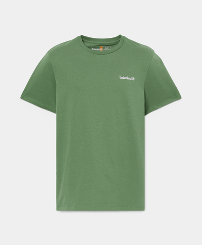 Camiseta con Logo Delantero y Trasero, Verde