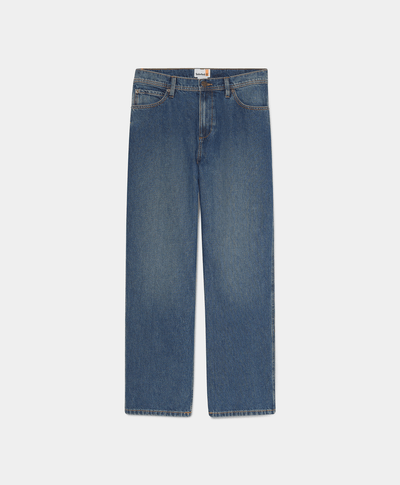 Pantalón de mezclilla bordado Sandown para Hombre, Azul