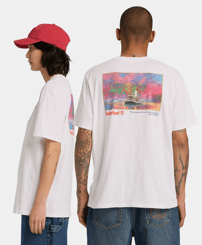 Playera con estampado para Hombre, Blanco