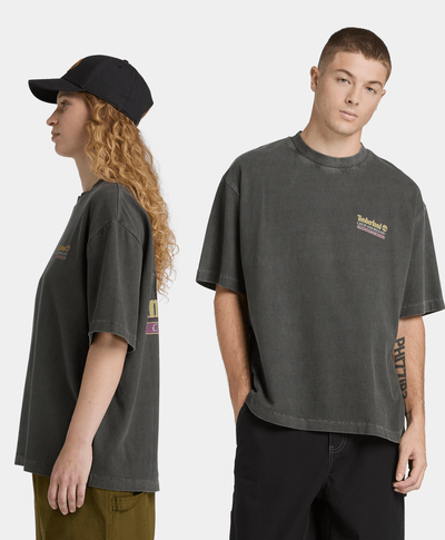 Playera con estampado para Hombre, Negro
