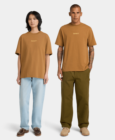 Playera de manga corta con estampado para Hombre, Amarillo