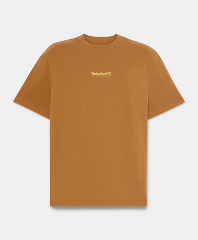 Playera de manga corta con estampado para Hombre, Amarillo