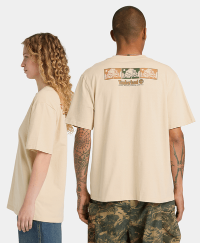 Playera de manga corta con estampado para Hombre, Multicolor