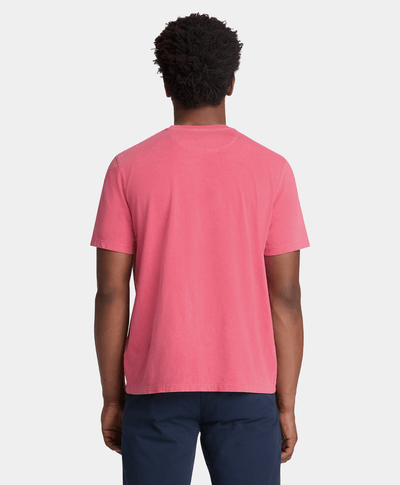 Playera Dunstan River de manga corta teñida para Hombre, Rojo