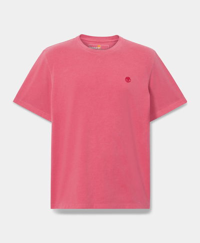 Playera Dunstan River de manga corta teñida para Hombre, Rojo