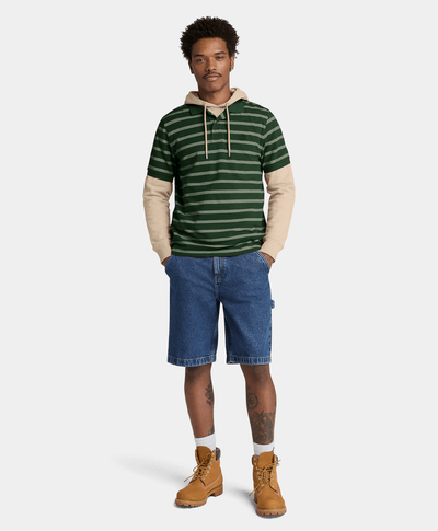 Polo de Manga Corta a Rayas Millers River para Hombre, Verde