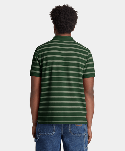 Polo de Manga Corta a Rayas Millers River para Hombre, Verde