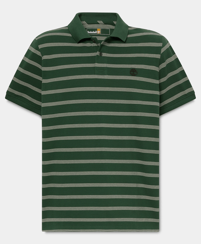Polo de Manga Corta a Rayas Millers River para Hombre, Verde