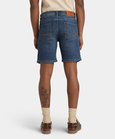 Short stretch de denim para Hombre, Azul