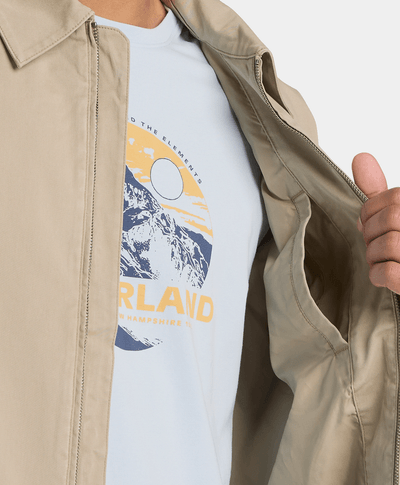 Chamarra ligera de algodón para Hombre, Beige