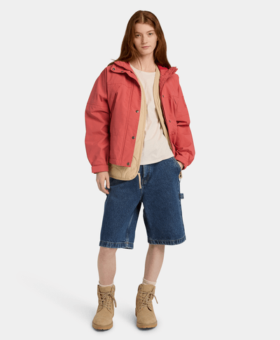 Chamarra Winnick Archive Impermeable para Mujer, Rojo