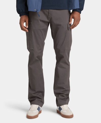Pantalón cargo de sarga para Hombre, Negro