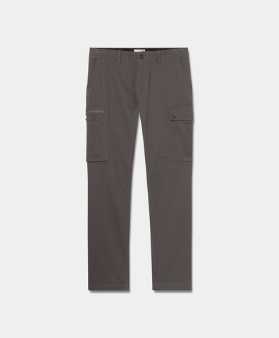 Pantalón cargo de sarga para Hombre, Negro