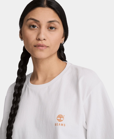 Playera de algodón estampada Timberland™ x BEAMS, Blanco