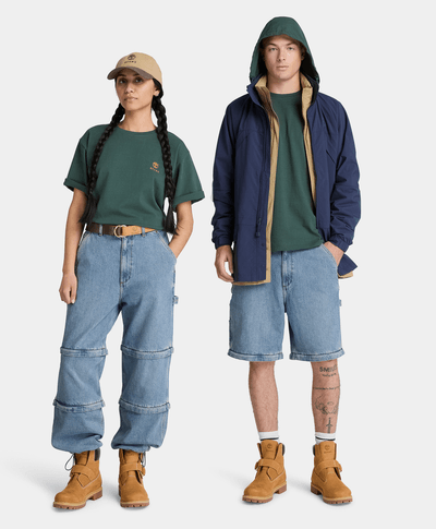 Playera de algodón estampada Timberland™ x BEAMS, Verde