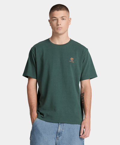 Playera de algodón estampada Timberland™ x BEAMS, Verde