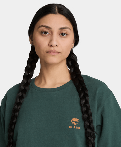 Playera de algodón estampada Timberland™ x BEAMS, Verde