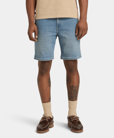 Short stretch de denim para Hombre, Azul