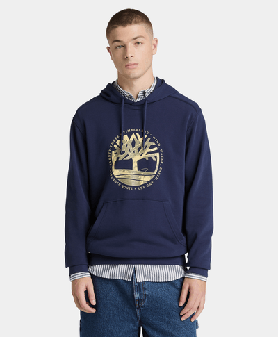 Sudadera con gorro y estampado Lake House para Hombre, Azul